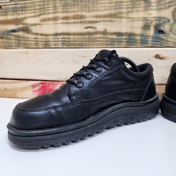 Vintage Y2k Skechers Chunky Shoes Platform Jammers Men’s Sz 9.5 Triple Black main image 4